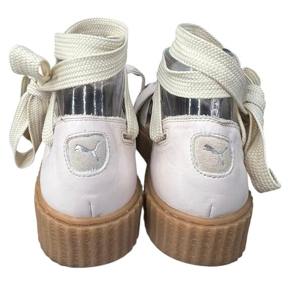Fenty X Puma Women’s Bow Creeper Pink Cream Ankle Strap Espadrille Sandal Size 9 - Picture 8 of 11